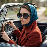 عینک آفتابی گرد زنانه مدل TR7566C571-P296
